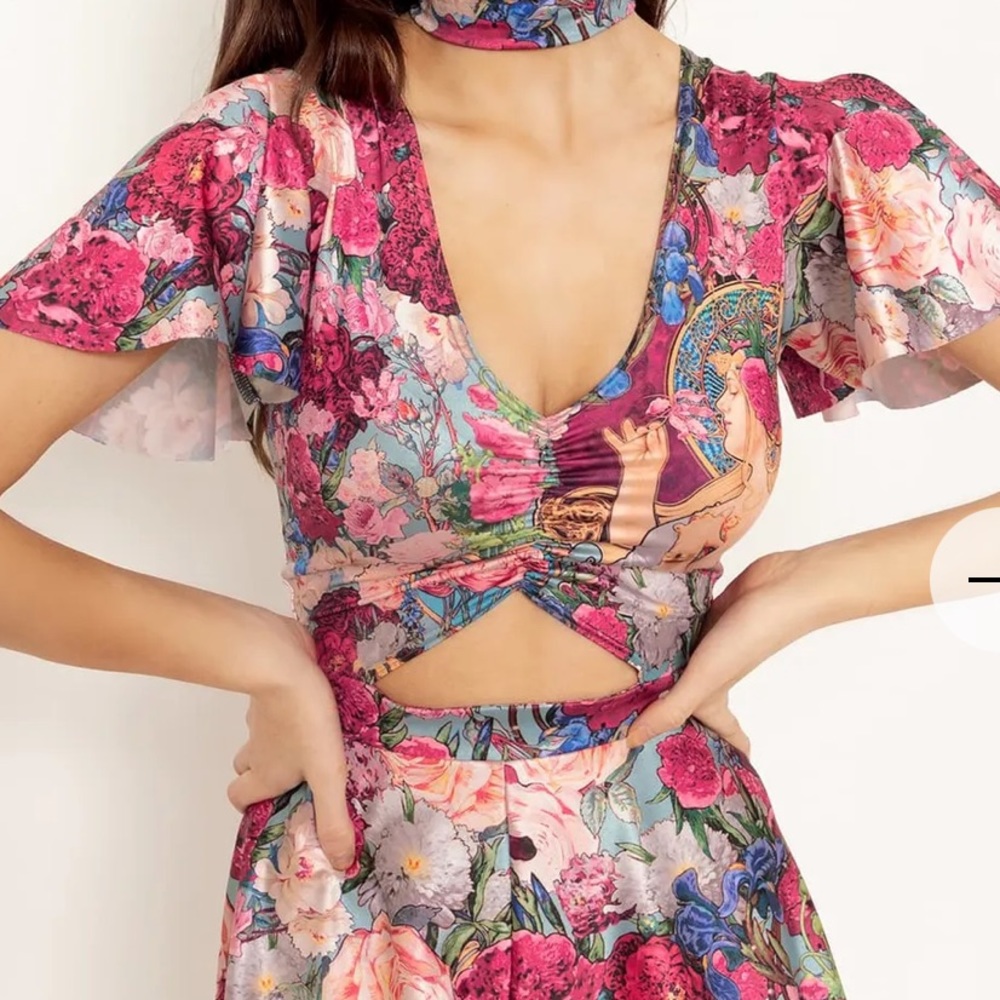 Blackmilk-Fragrance of Violets Rio Playsuit-NWT- limited